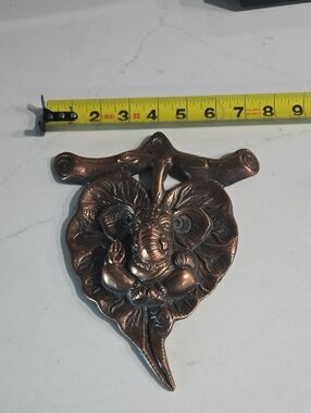 Source Unknown Copper-Tone Elephant Ganesha Wall Hook